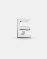 E Initial Single Stud Earring in Sterling Silver