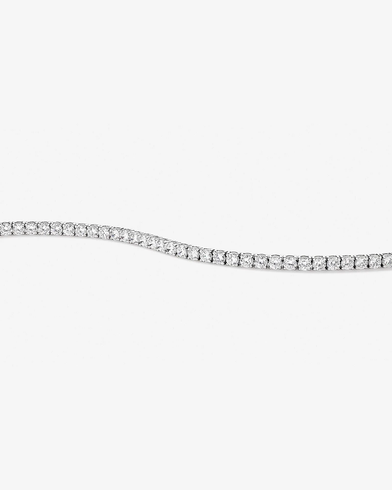 Tennis Bracelet with Cubic Zirconia in Sterling Silver