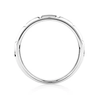 Men's 0.20 TW Brushed and Polished Diamond Ring Platinum