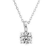 0.50 Carat TW Diamond Solitaire Pendant in 18kt Gold