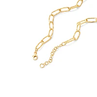 Diamond Cut Oval Twist Link Chain in 10kt Yellow Gold