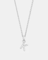 "Z" Initial Pendant in Sterling Silver