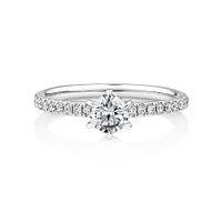 Sir Michael Hill Designer Engagement Ring with Carat TW of Diamonds in 18kt White Gold