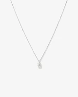 0.50 Carat TW Flawless Diamond Solitaire Pendant in 18kt White Gold