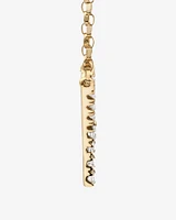 "K" Initial Necklace with 0.10 Carat TW of Diamonds in 10kt Yellow Gold