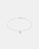 19cm (7.5") N Initial Bracelet in Sterling Silver
