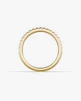 Alliance en or blanc 14 K avec diamants totalisant 0,34 ct