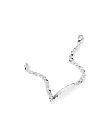 21cm (8.5") ID Curb Bracelet in Sterling Silver