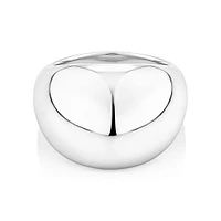 Wide Dome Ring in Sterling Silver