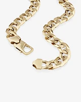 55cm (22") 12mm-12.5mm Width Solid Curb Chain in 10kt Yellow Gold
