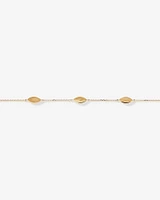 Marquise Station Bracelet in 10kt Yellow Gold