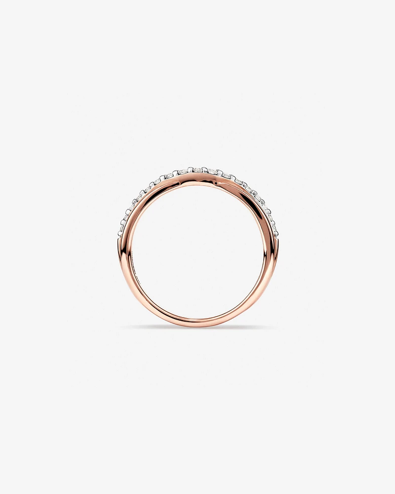 Wedding Ring with 0.25 Carat TW of Diamonds in 14kt Rose Gold