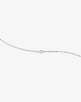 A' Initial necklace with 0.10 Carat TW of Diamonds in 10kt White Gold