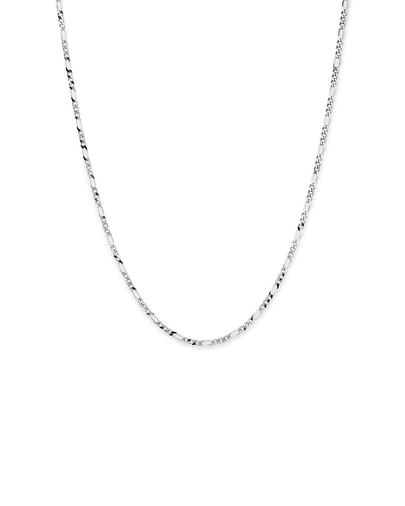 Collier Chaîne Figaro 50 Cm (20") Largeur 2,7 Mm En Argent Sterling