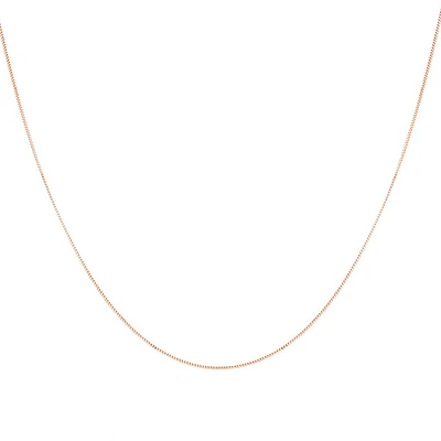 55cm (22") Box Chain in 10kt Yellow Gold