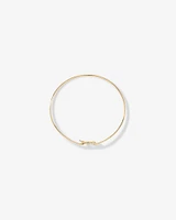 Open Heart Bangle in 10kt Yellow Gold