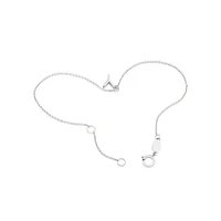 19cm (7.5") N Initial Bracelet in Sterling Silver