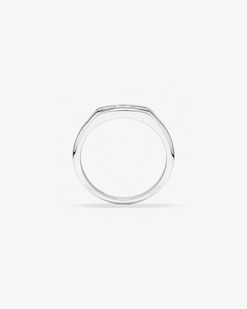 0.54 Carat TW Laboratory-Grown Baguette Diamond Ring in 10kt White Gold