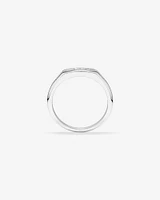 0.54 Carat TW Laboratory-Grown Baguette Diamond Ring in 10kt White Gold