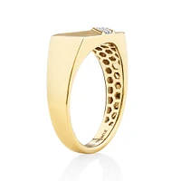 Men's Ring with 0.10 Carat TW of Diamonds In 10kt Yellow Gold