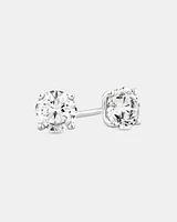 1,00 Carat TW Boucles d'oreilles puces solitaires en or blanc 18kt