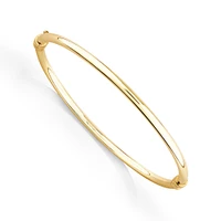 60mm Hollow Tube Bangle in 10kt Yellow Gold