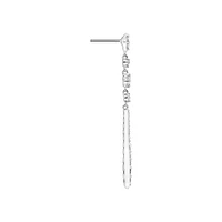 Deco Drop Earrings with 1.50 Carat TW of Diamonds in 10kt White Gold