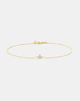 Bracelet With 0.08 Carat TW Diamonds in 10kt Yellow Gold