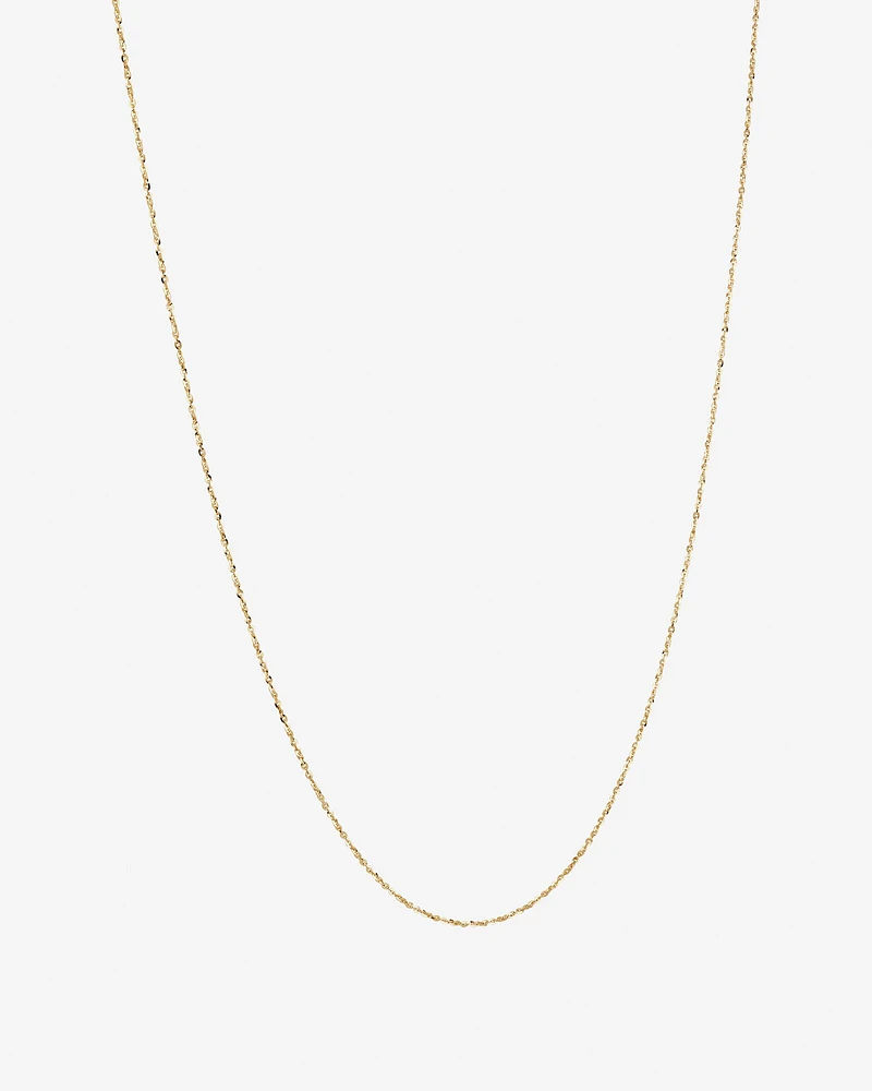 50cm (20") Fine Rolo Chain in 10kt Yellow Gold