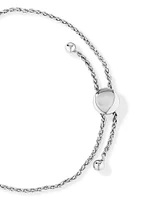 0.15 Carat TW Diamond Halo Everlight Bolo Bracelet in Sterling Silver