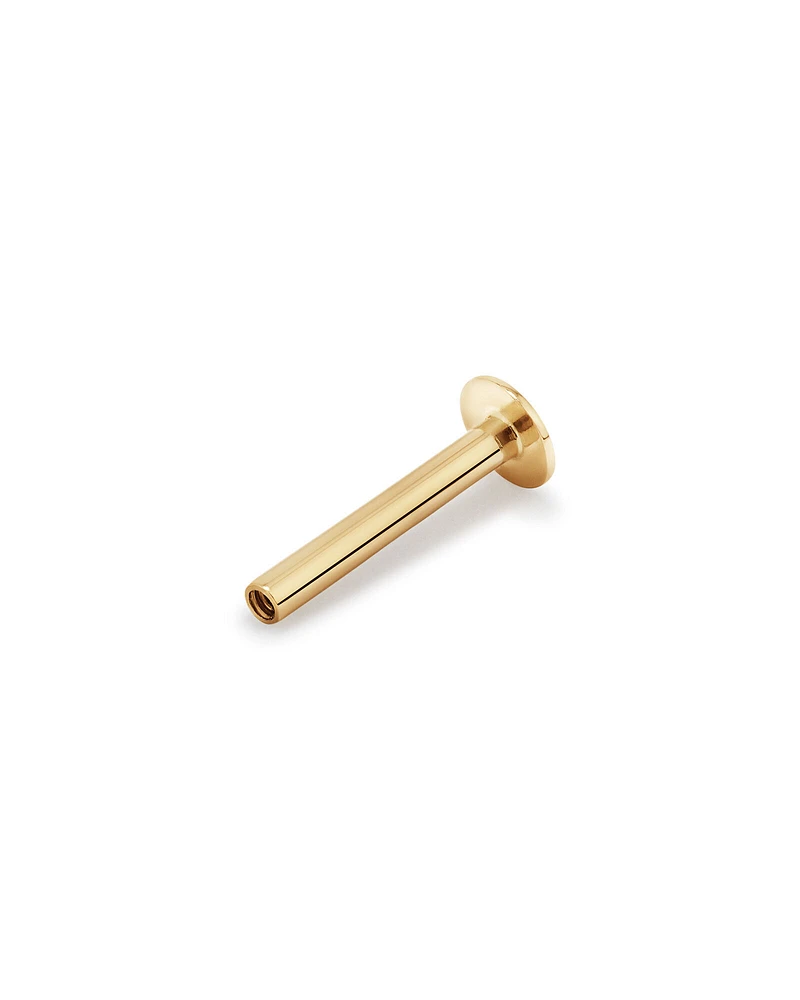 8mm Helix Earring Flat Backing in 10kt Yellow Gold