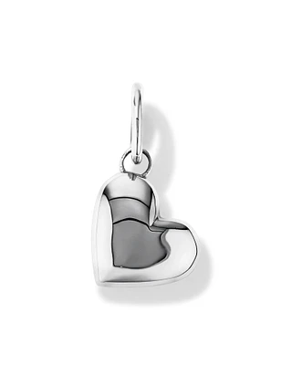 Puff Love Heart Pendant in Sterling Silver