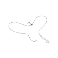 19cm (7.5") N Initial Bracelet in Sterling Silver