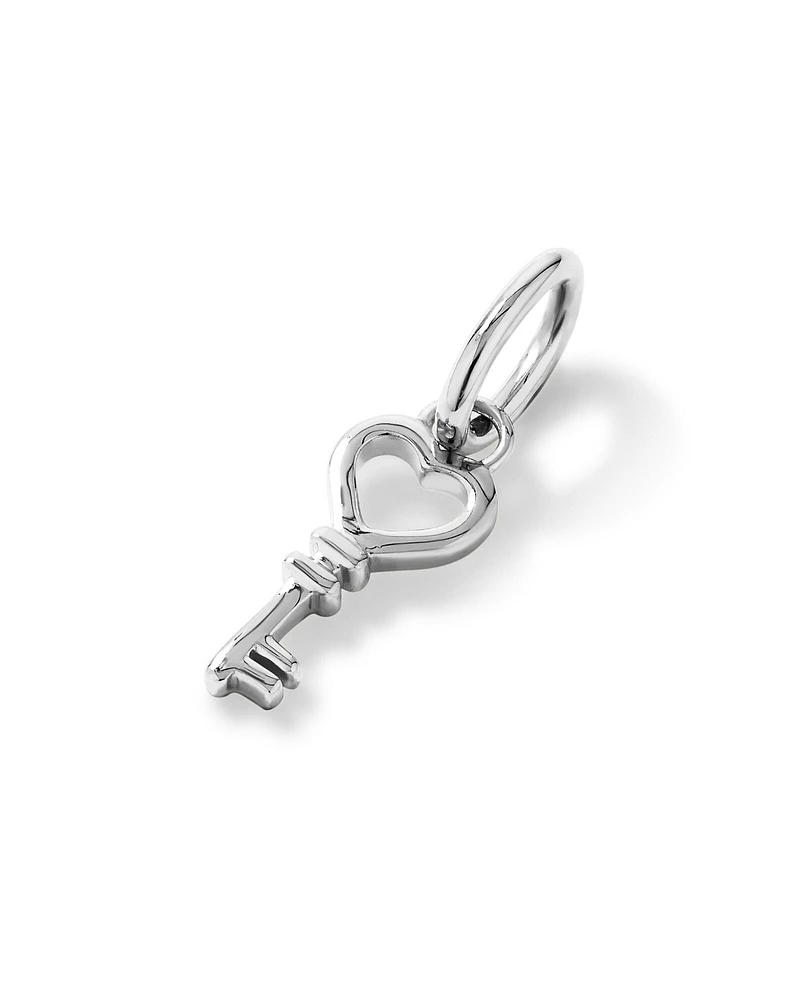 Bow Key Pendant in Sterling Silver