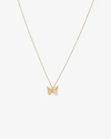 Butterfly Necklace in 10kt Yellow Gold