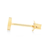 G Initial Single Stud Earring in 10kt Yellow Gold