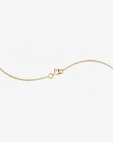 "K" Initial Necklace with 0.10 Carat TW of Diamonds in 10kt Yellow Gold