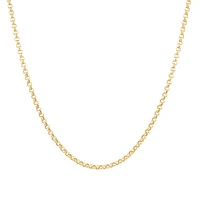 50cm (20") Hollow Belcher Chain in 10kt Rose Gold