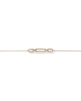 0.26 Carat TW Diamond Paperclip Bracelet in 10kt Yellow Gold