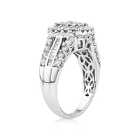 Engagement Ring with 1.50 Carat TW of Diamonds in 14kt White Gold