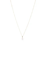 Pendant with Cultured Freshwater Pearl in 10kt Yellow Gold