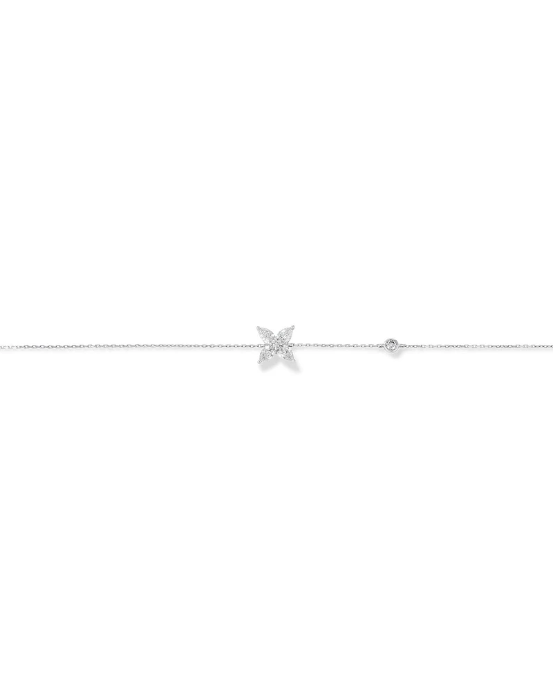 0.50 Carat TW Floret Laboratory-Grown Diamond Bracelet in 10kt White Gold