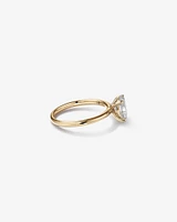 1.25 Carat TW Oval Laboratory-Grown Diamond Solitaire Engagement Ring in 14kt Yellow and White Gold
