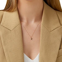 O Initial Pendant in 10kt Yellow Gold
