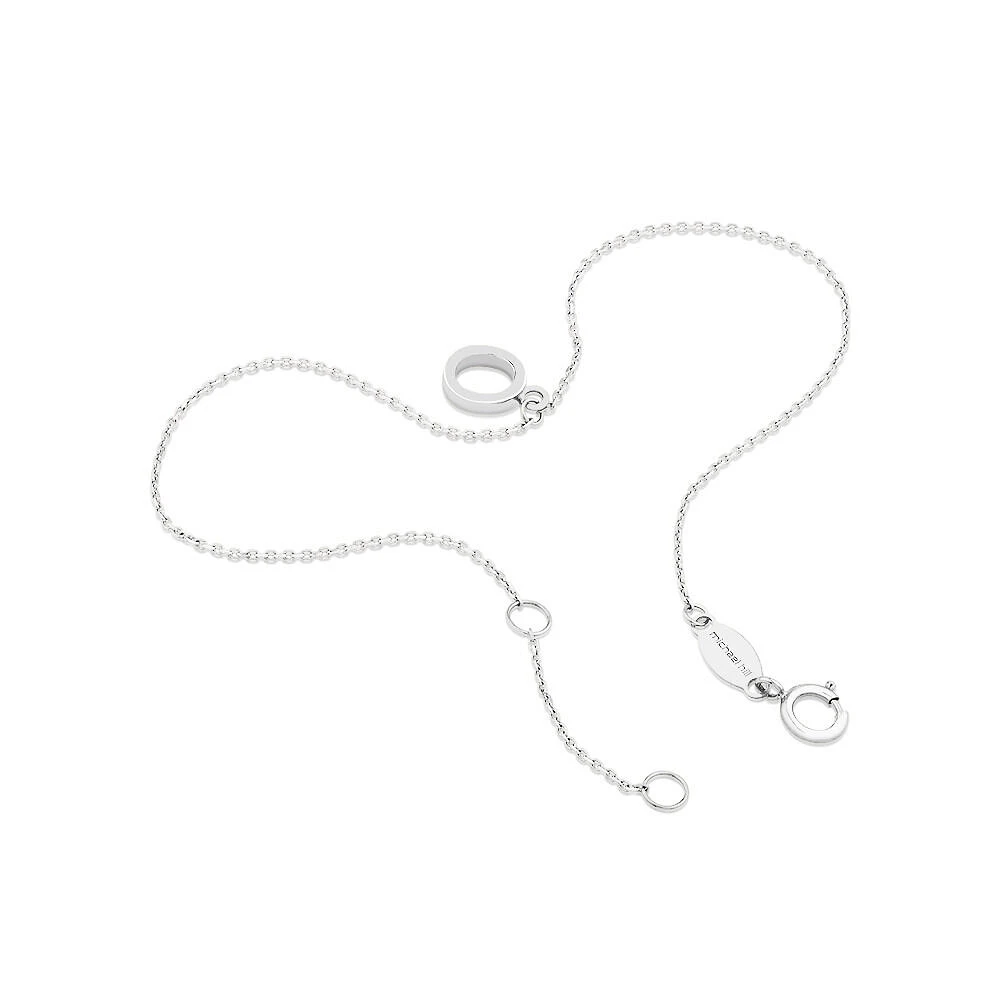 Bracelet à initiale « D » en argent