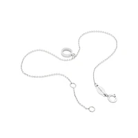 19cm (7.5") N Initial Bracelet in Sterling Silver