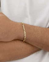 21cm (8.5") 6mm-6.5mm Width Curb Bracelet in 10kt Yellow Gold