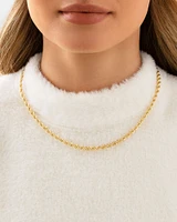 45cm (18") 4mm-4.5mm Rope Chain in 10kt Yellow Gold