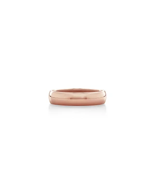 5mm High Domed Wedding Band in 10kt Rose Gold