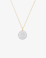 Pendentif Stardust en or jaune 10 K et rhodium avec diamants totalisant 1,26 ct